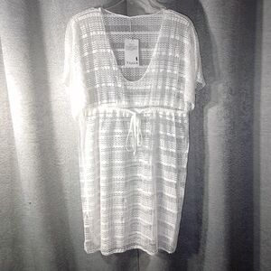 New White Swimsuit Cover Up